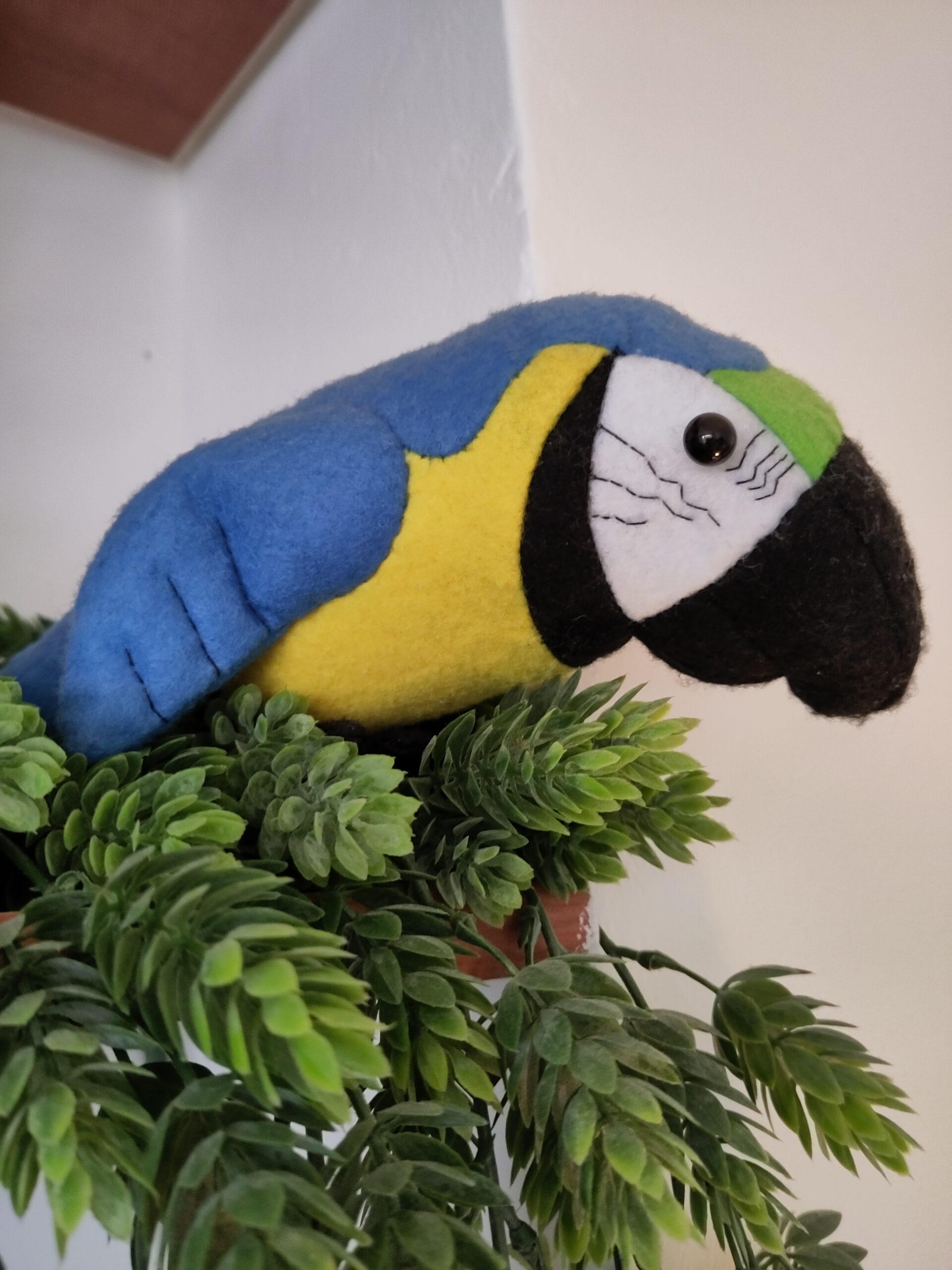 Peluche Perroquet avec patron